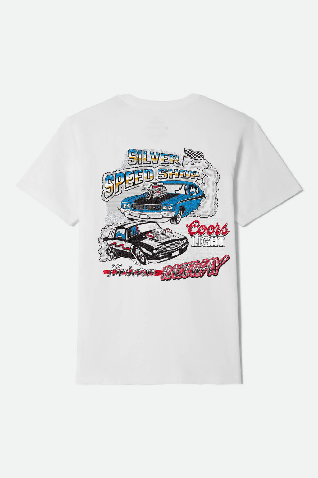 WHITE COORS LIGHT RACEWAY S/S STT