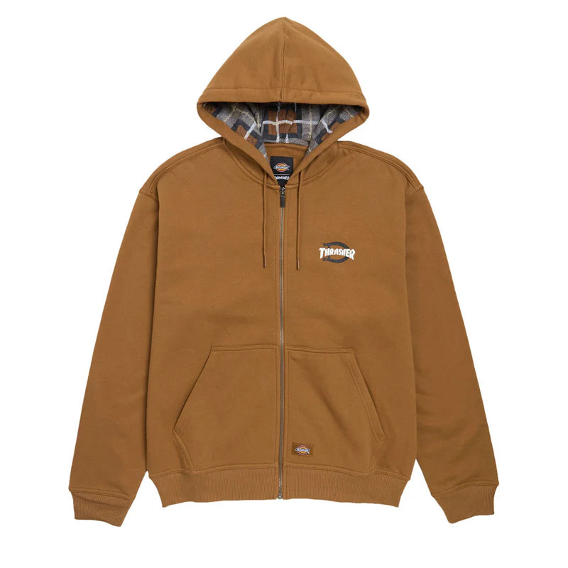 THRASHER X DICKIES ZIP THROUGH HOODIE