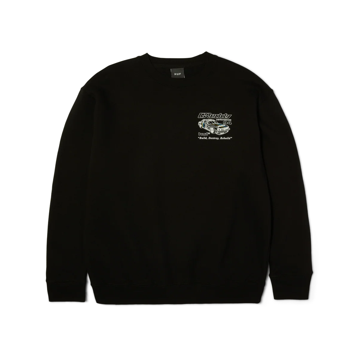 HUF x GReddy Retro Mod Crewneck Sweatshirt