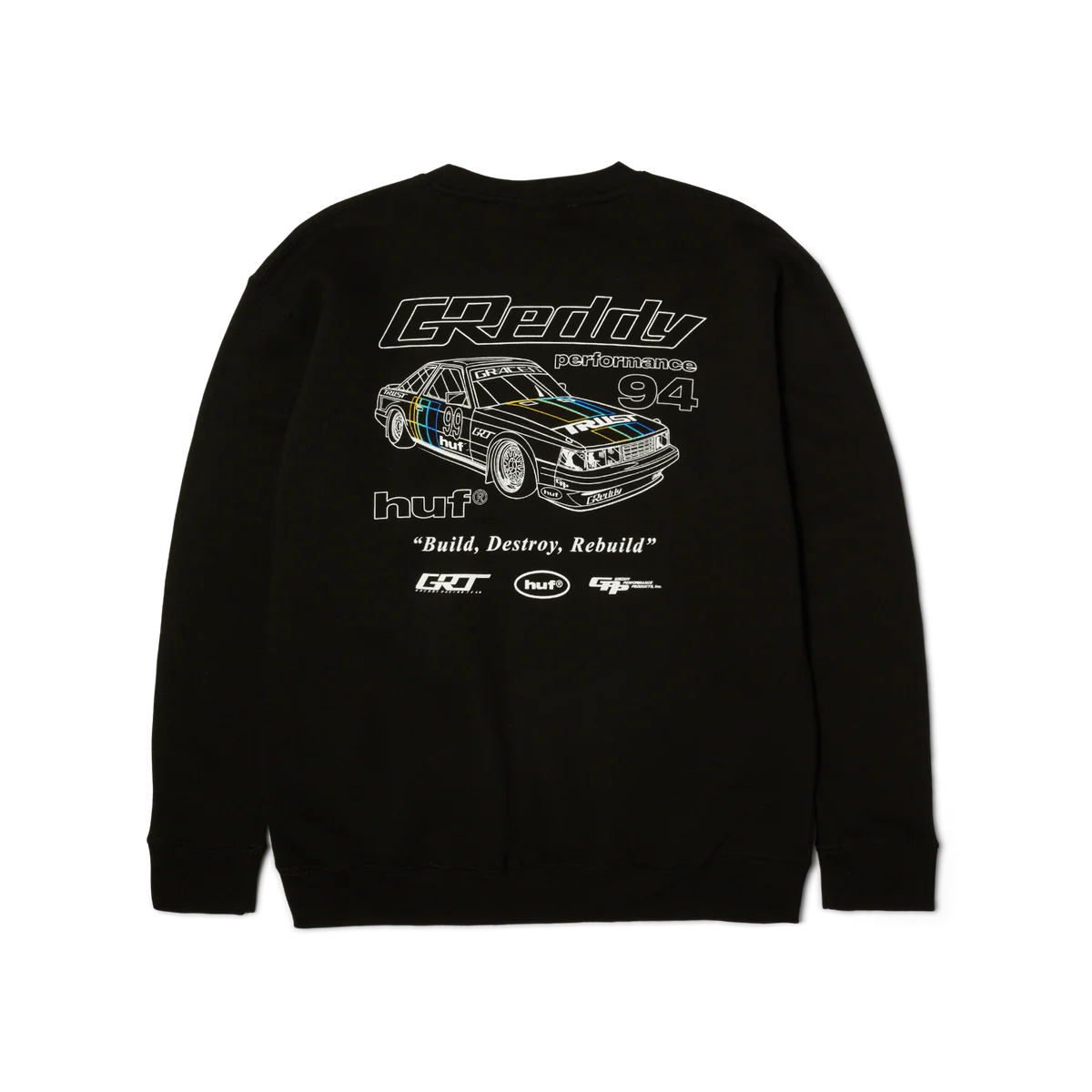 HUF x GReddy Retro Mod Crewneck Sweatshirt