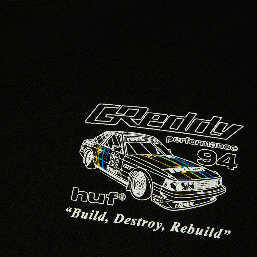 HUF x GReddy Retro Mod Crewneck Sweatshirt